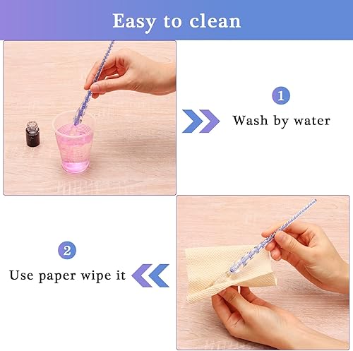 Miniatura 5 de Luxiv - Juego de bolígrafos de tinta de vidrio, bolígrafo de inmersión de vidrio con tinta y soporte para bolígrafo, bolígrafos de vidrio de cristal