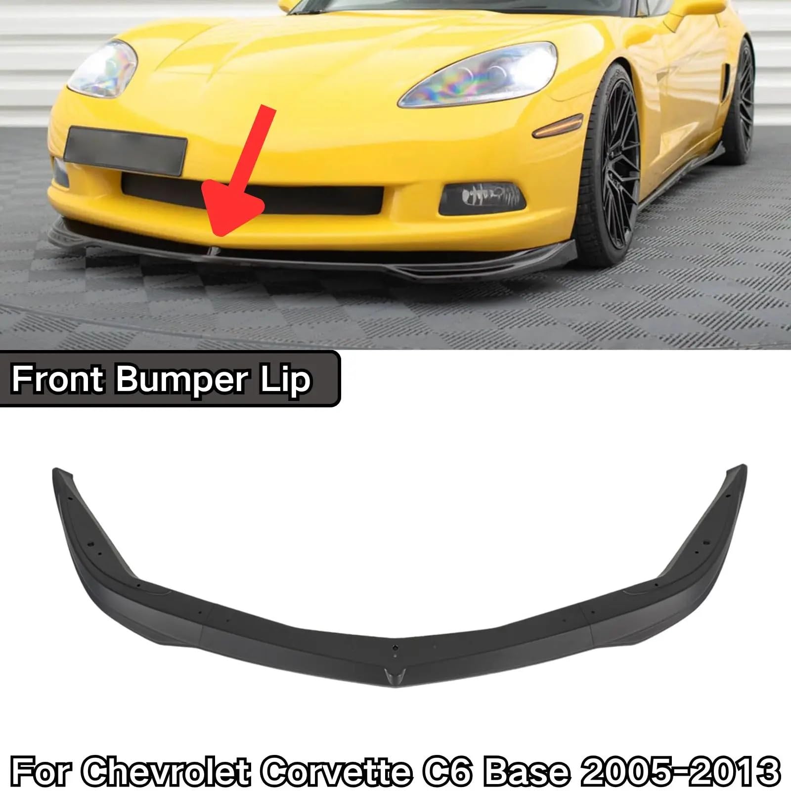 Do Chevrolet Corvette C6 Base Carbon Przedni zderzak