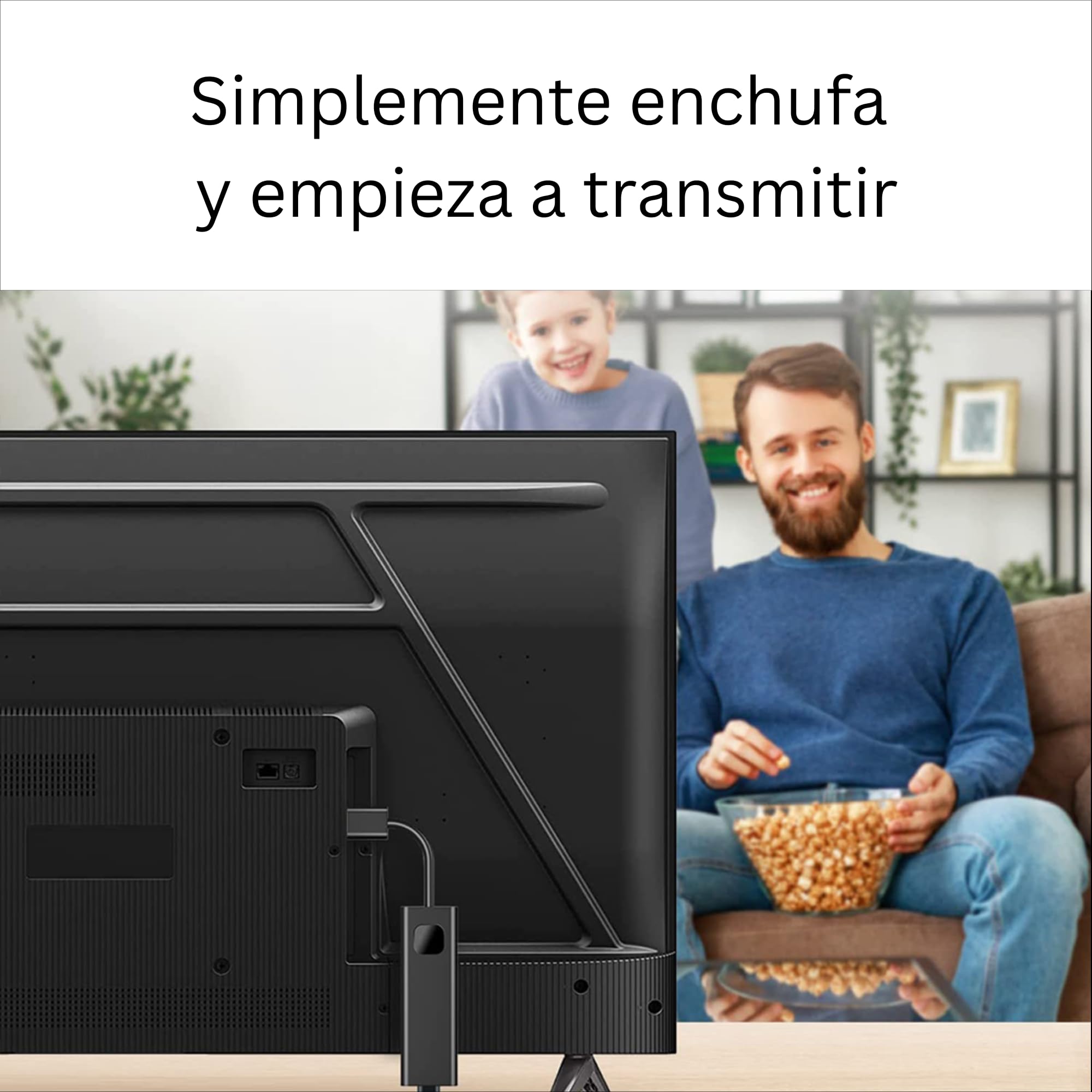 GD1 4K Streaming Stick - Dongle Smart TV Android TV 14 Reproductor Multimedia, Soporta Netflix y Prime en 4K, HDR10+, AV1, WiFi, Control por Voz