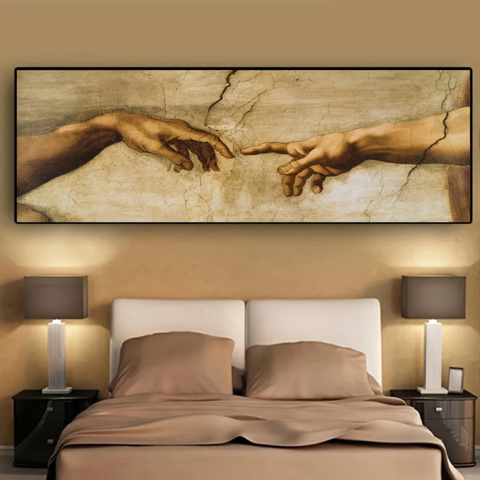 Toile murale moderne Adam pour décoration salon et chambre cosy - 8