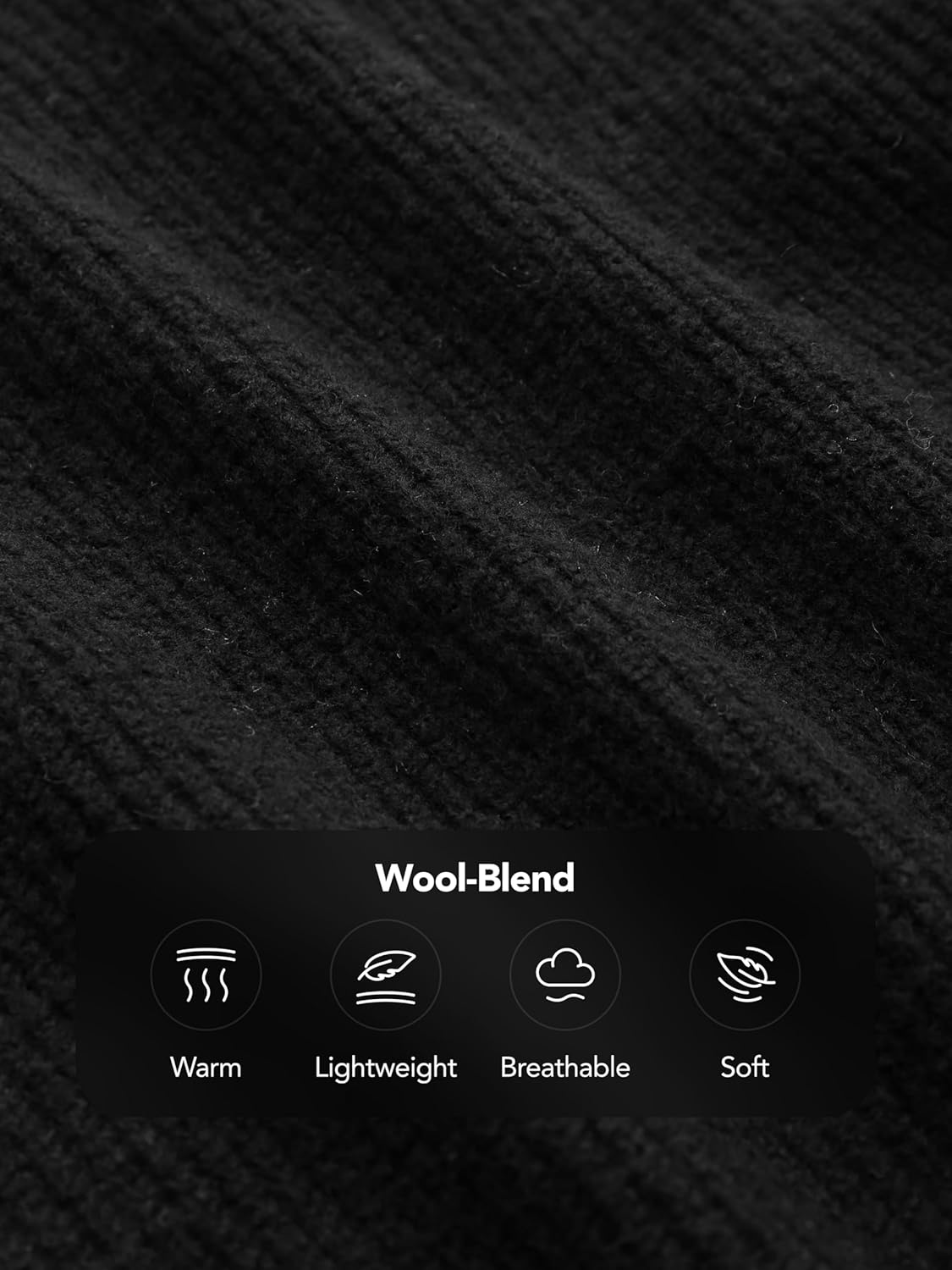 CIDER Quarter Zip Pullover Sweaters for Women Trendy V Neck Long Sleeve Fall Sweaters Solid Knit Chunky Sweater - Image 2