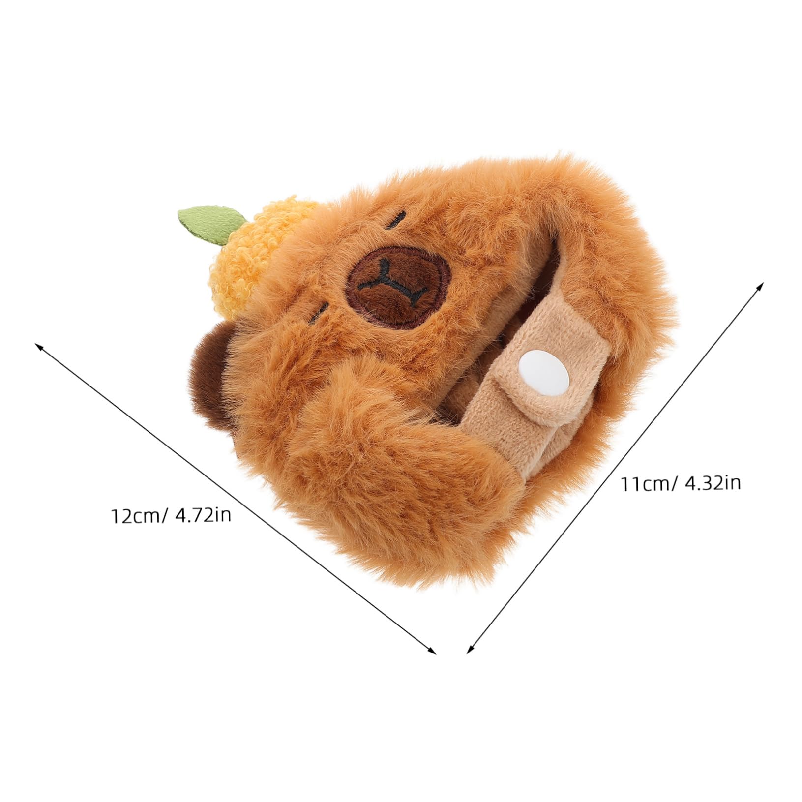 BESTYASH Versatile Doll Outfit Hat Soft and Comfortable Plush Guinea Pig Headgear Dress up for Boys and Girls