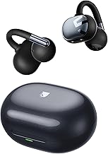 SoundPEATS Clip1 Open Ear Headphones, Hi-Res LDAC Clip On Headphones, 40 Hours Battery Fast Charge, Dolby Audio, Bluetooth 5.4 Multipoint IPX5 Waterproof, Lightweight Comfort Ear Clip Design, In Ear