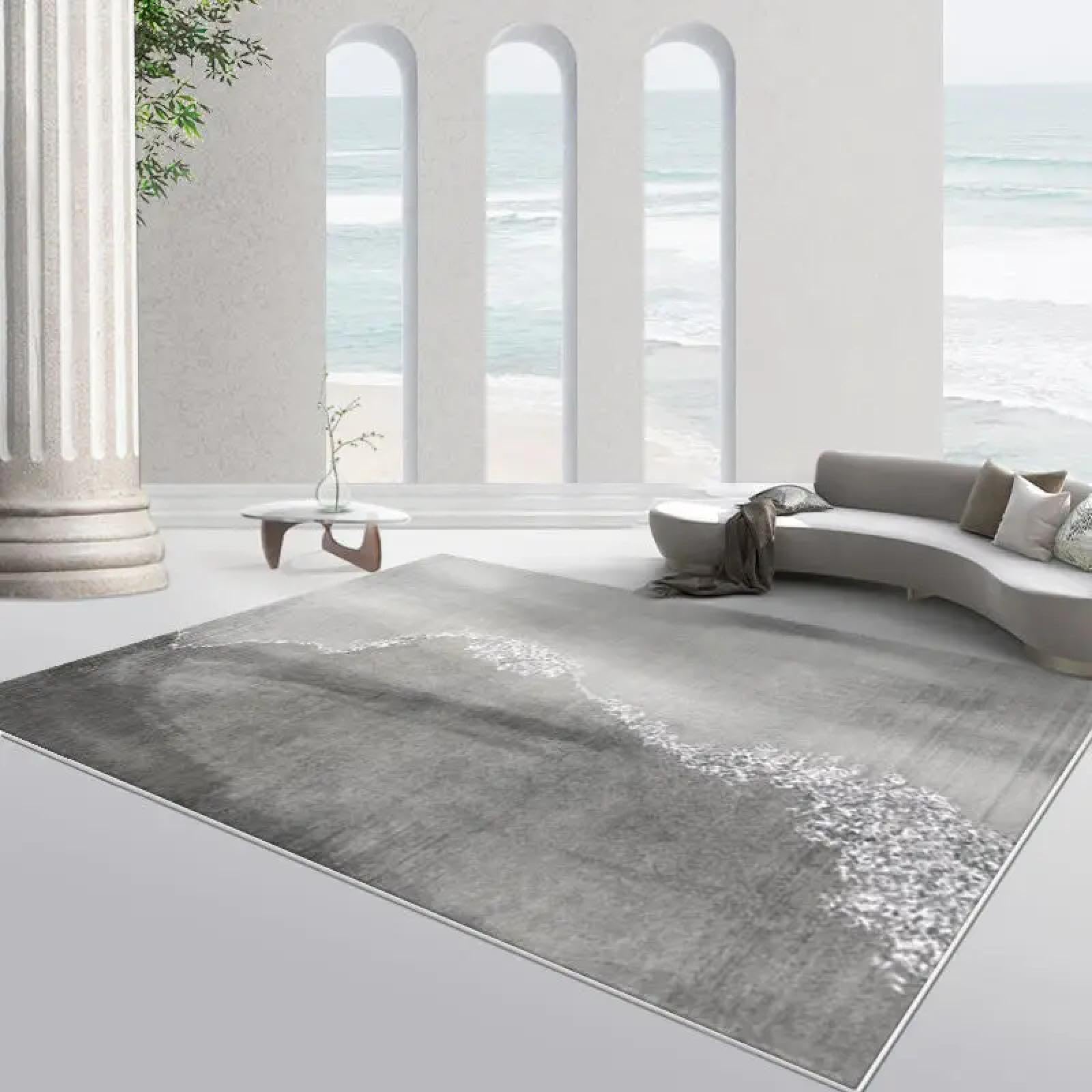 Tapis en peluche courte d'une douceur d'exception pour chambre