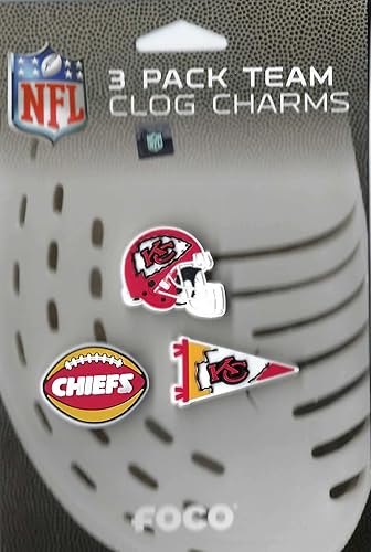 Miniatura 10 de FOCO Pick Your NFL - Dijes decorativos para zapatos de equipo, paquete de 3