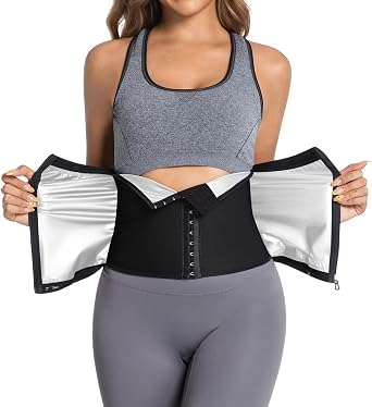 Womens Waist Trainer, Belly Fat Slimming Belt And Tummy Shaper | Heat Trapping Sauna Fabric, Adjustable Tummy Compression, Promotes Weight Loss,Workout, Gym Postpartum Body Shaping