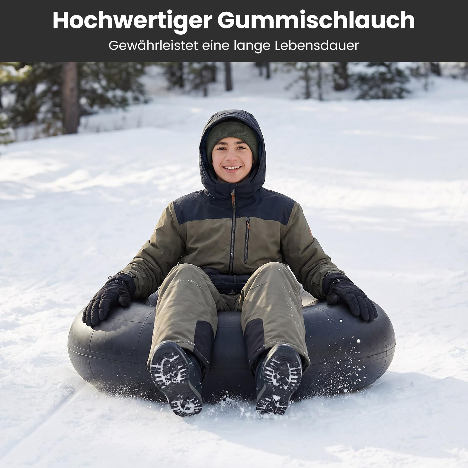 COSTWAY LKW Snow Tube, Ø 93cm Rodelreifen, Schneereifen, Rutschreifen
