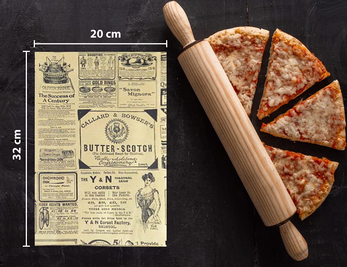 Papel antigrasa para envolver alimentos 500 unidades 32 x 20 cm Kraft