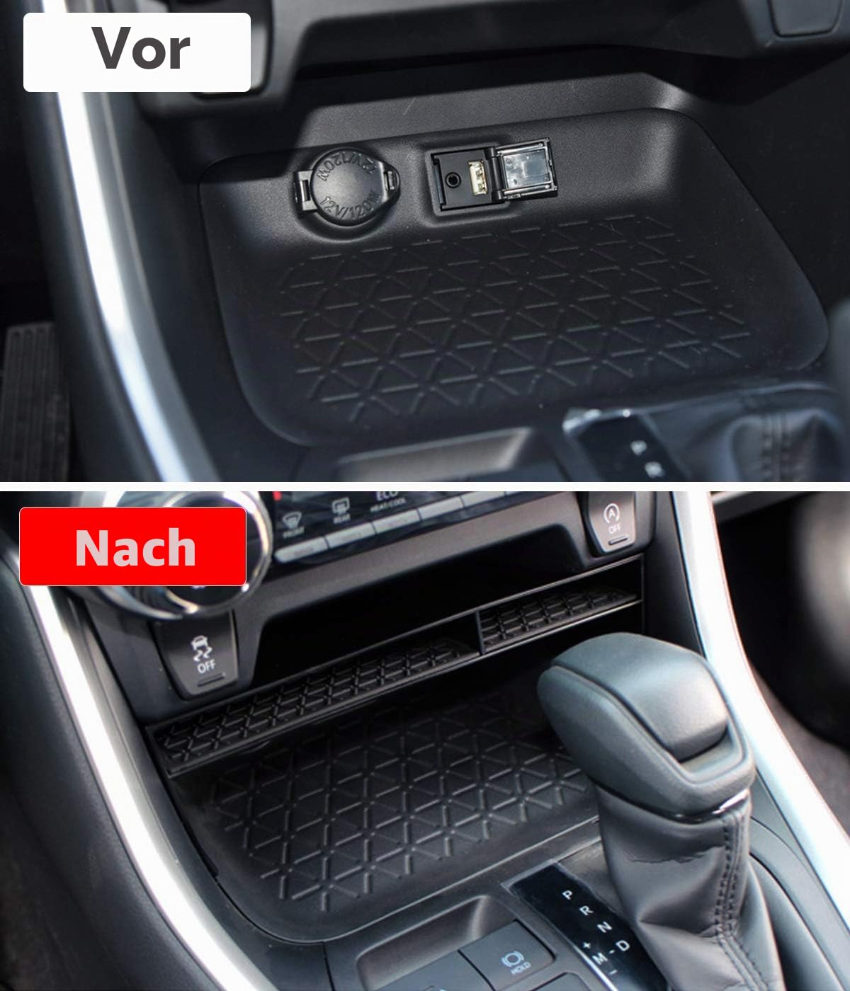 Jaronx Kompatibel mit Toyota RAV4 Mittelkonsolen-Organizer 2025, 2024, 2023, 2022, 2021, 2020, 2019, Mittelkonsolen-Aufbewahrungsfach, RAV4-Zubehör