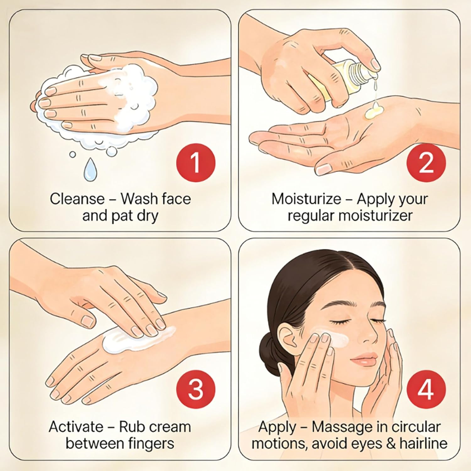 OKOA SKIN Dual Action Lifting Cream, Instant Firming with Peptides & Hyaluronic Acid, Hydrating Soothing Moisturizer for Reduce Fine Lines & Wrinkles (1)