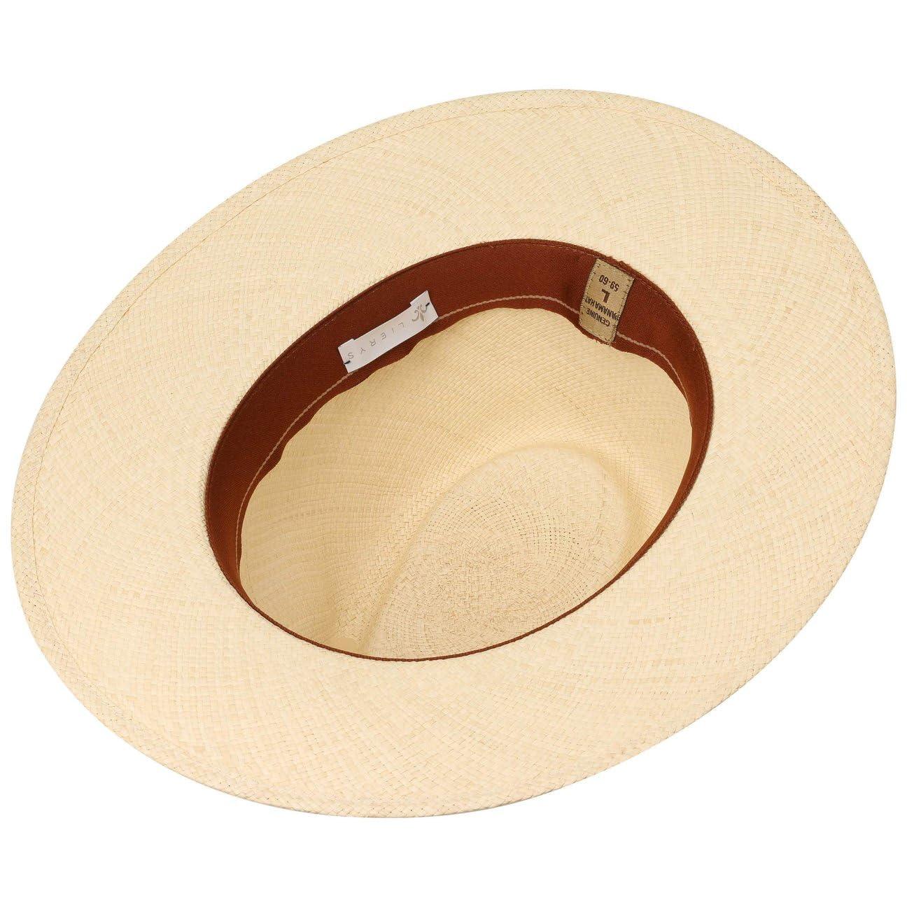 Lierys Sombrero Panamá The Sophisticated Mujer Hombre Confeccionado a Mano en Ecuador Sombrero de Paja de Verano con Cinta