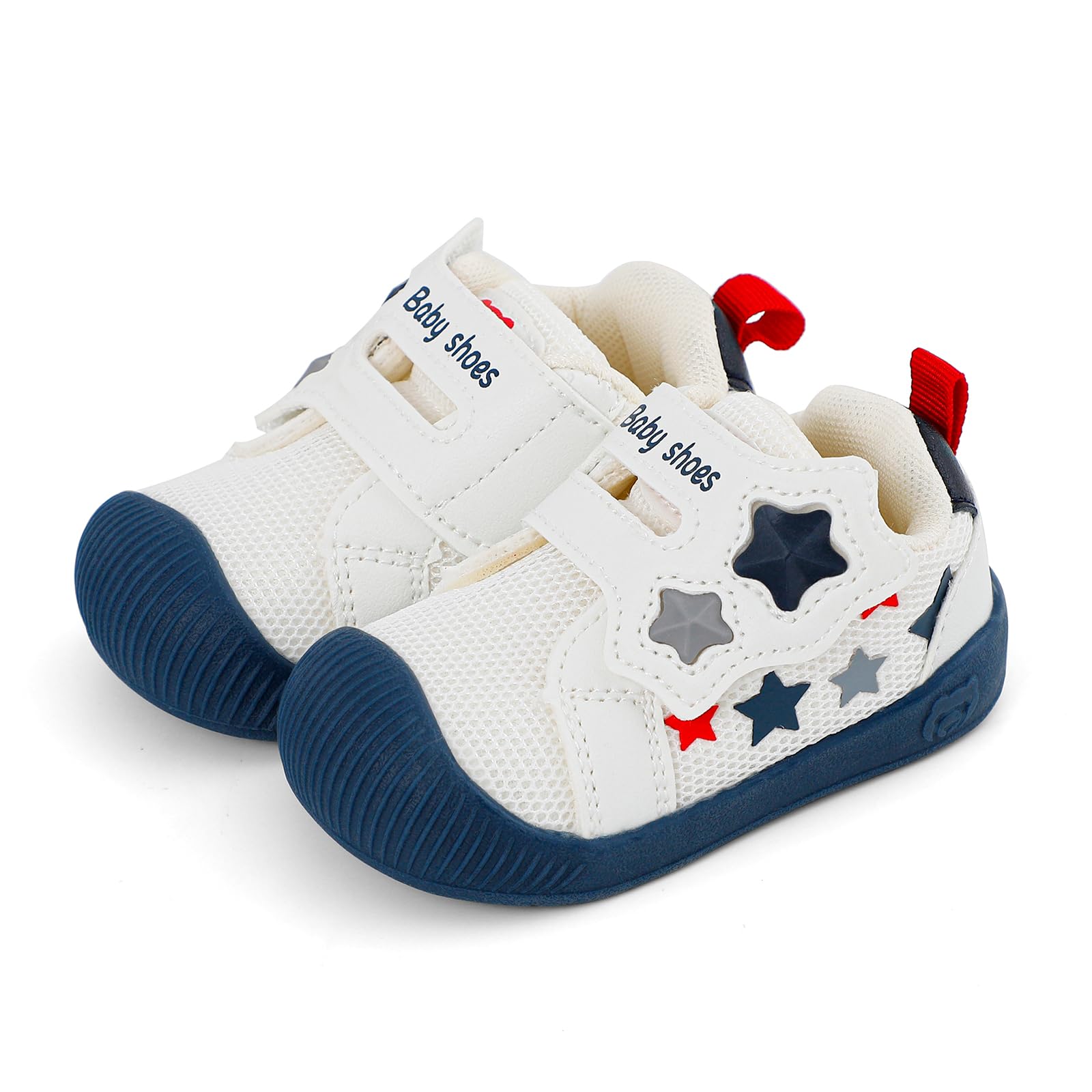LACOFIA Zapatos Primeros Pasos Bebé Niños Calzado Respetuoso Bebé Zapatillas Deporte con Suela Goma Antideslizante Bebé