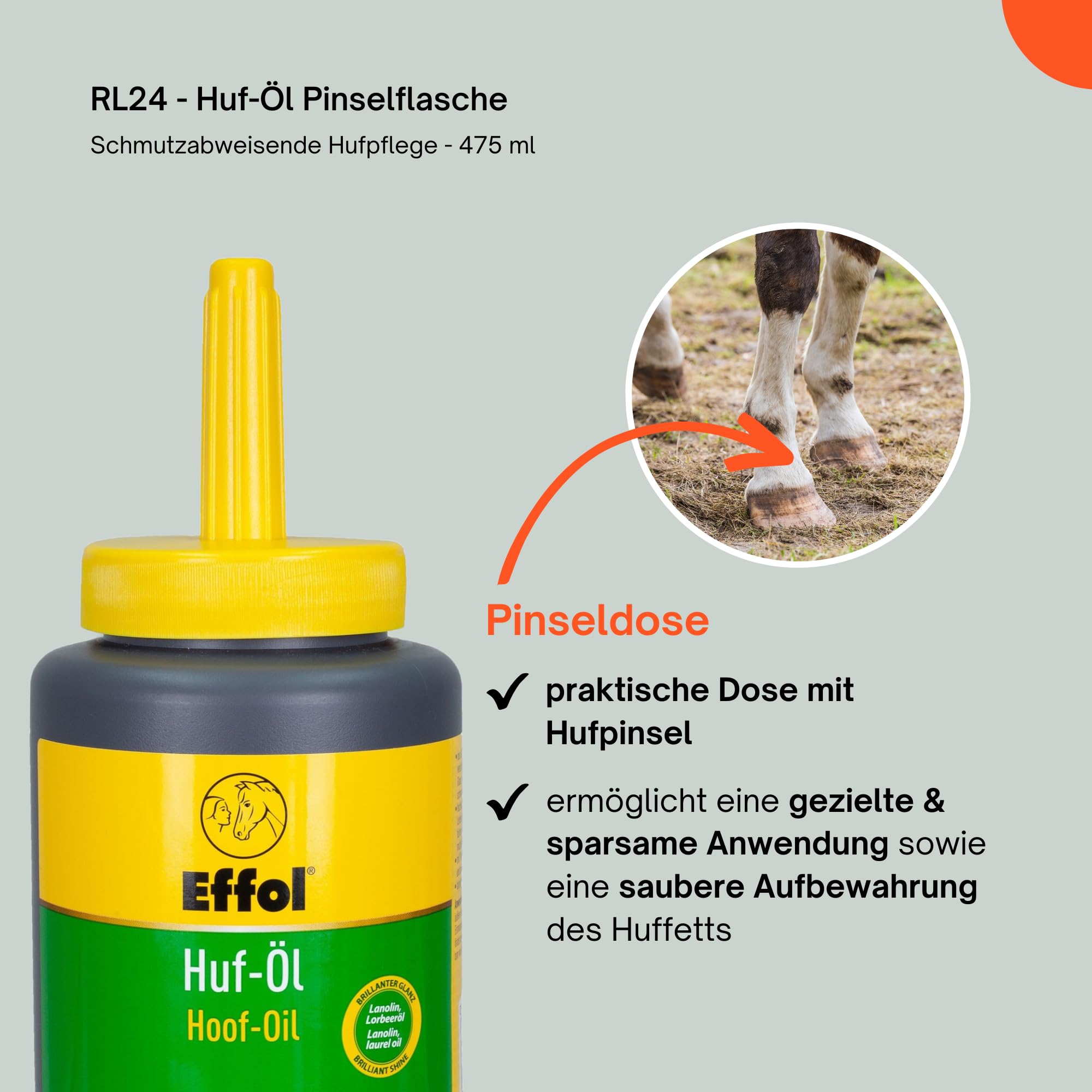 RL24 - Huf-Öl – 5 x 475 ml Pinselflasche (5er Set)