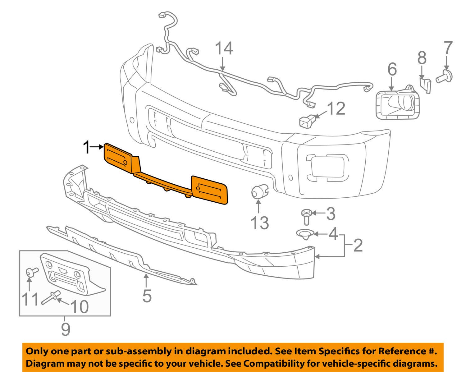 Amazon.com: GM 23476442 FILLER ASM-FRT BPR : Automotive
