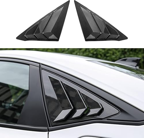 Miniatura 14 de Thenice Persianas triangulares para ventana lateral trasera Civic de 11ª generación, estilo carreras, para Honda Civic Sedan 2022, 2023, 2024, 2025