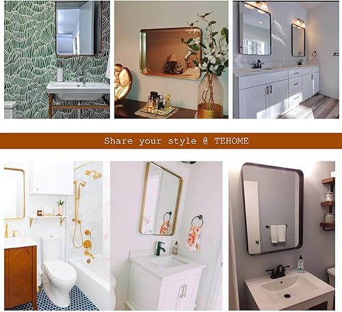 Miniatura 7 de TEHOME - Espejo de baño para montar en la pared