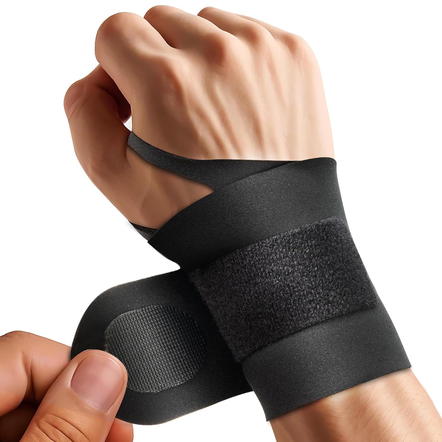 Wrist Brace for Carpal Tunnel, Arthritis, Tendonitis, Ultra-Thin Elastic, Breathable Material, Unisex, Fits Both Hands