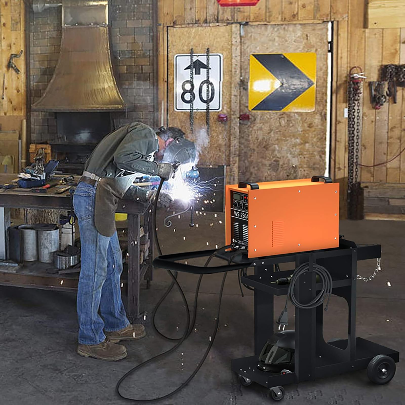 360 Swivel Casters JFamiglia Heavy Duty Welding Cart – 200 Lbs