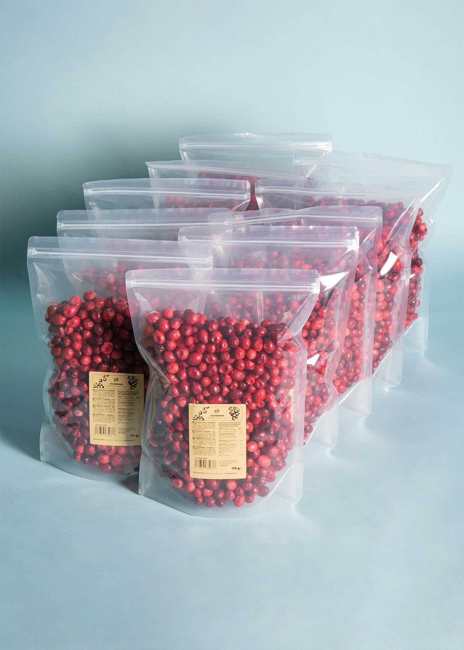 KoRo - Gefriergetrocknete Cranberrys 10 x 175 g