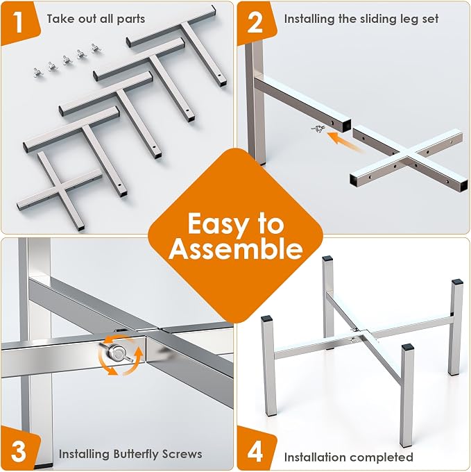 Soporte Ajustable para Fogata de 19-27 Pulgadas en Acero Inoxidable miniatura 8