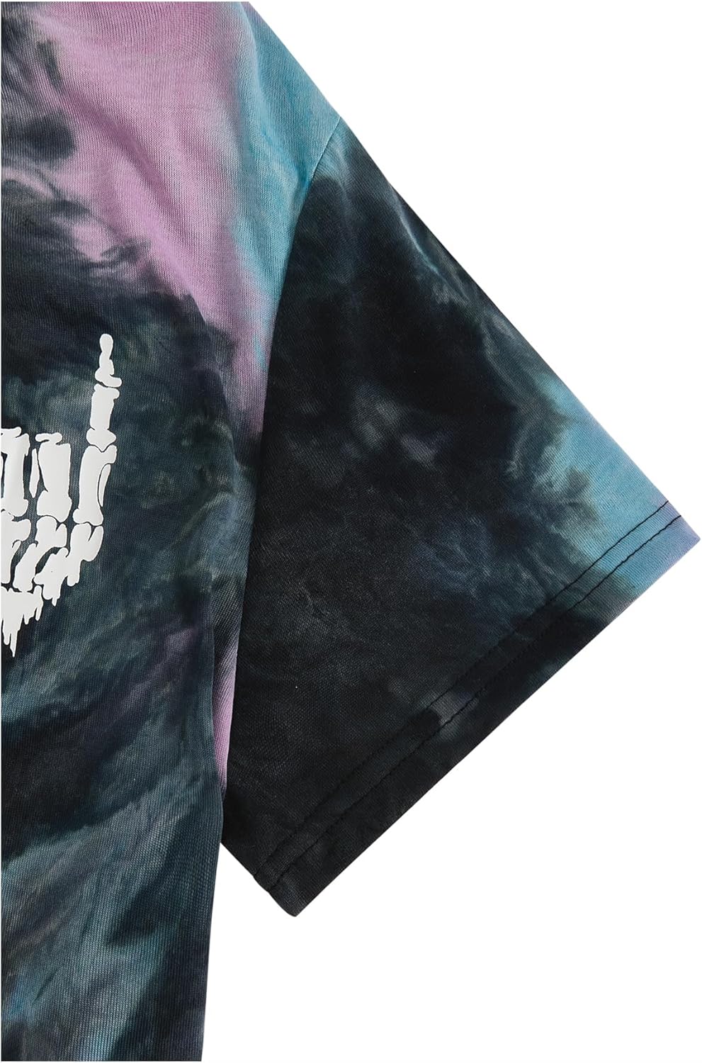 Verdusa Men's Tie Dye Short Sleeve Round Neck Graphic Tee Tops - Image 5