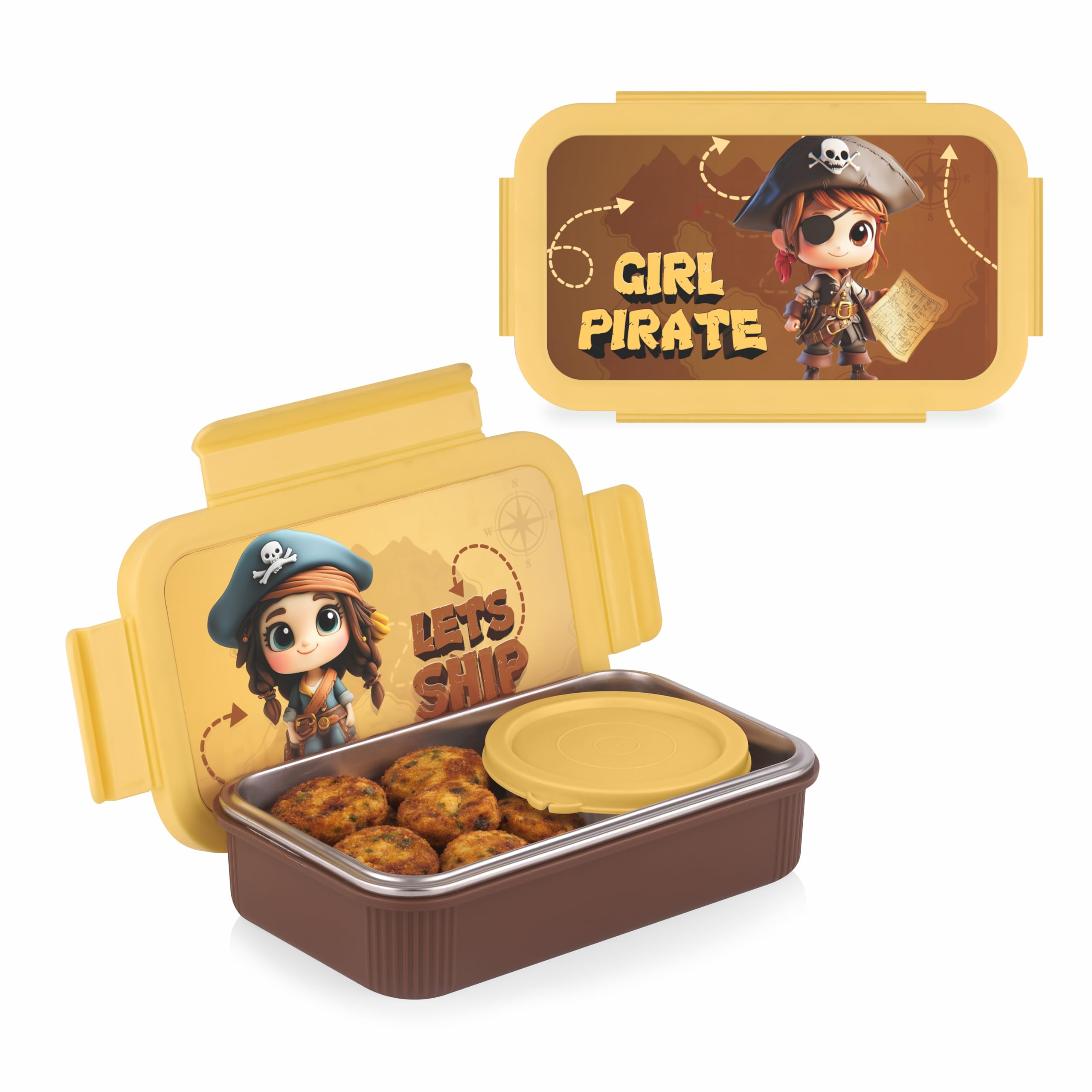 ATTRO Treat Time Insulated Lunch Box with Inner Steel Container