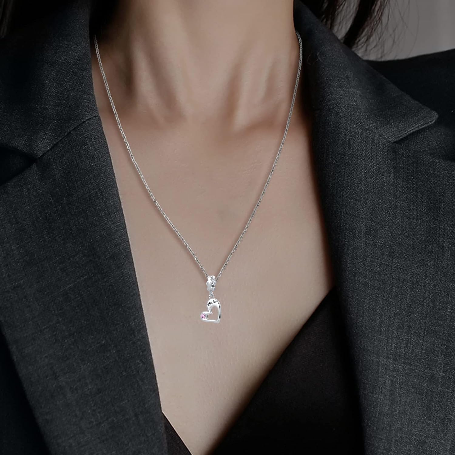 Mother Son Necklace Gifts - 2PCS Mom Necklace from Son, Mom Gifts Daughter Gifts for Mother's Day - Image 3