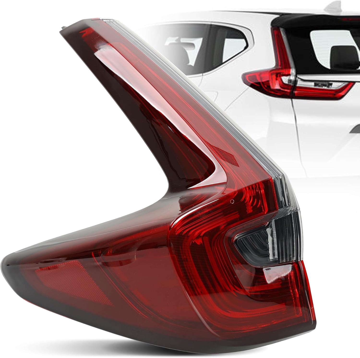 Tail Light Assembly - Outer LED Taillight Compatible with Honda CRV 2020 2021 2022 - LED Brake Tail Light Replace for HO2804122|33550-TLA-A21 - Driver Left Outer Rear Side LH Driver Side 2020-2022