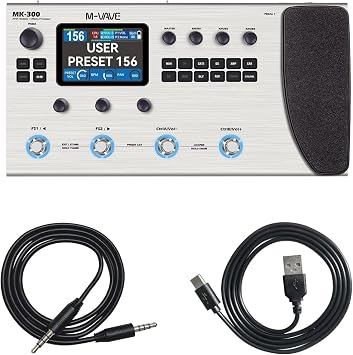 Processador de Efeitos M-VAVE MK-300 Guitarra Neural 120 AMP