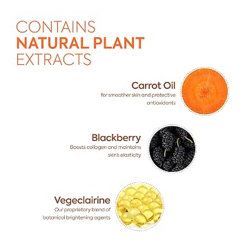 Makari Naturalle Carotonic Extreme Brightening Serum SPF15 (1.7 oz) | Helps Improve the Look of Blemishes & Uneven Areas | Brightening & Smoothing Formula with Antioxidant Support