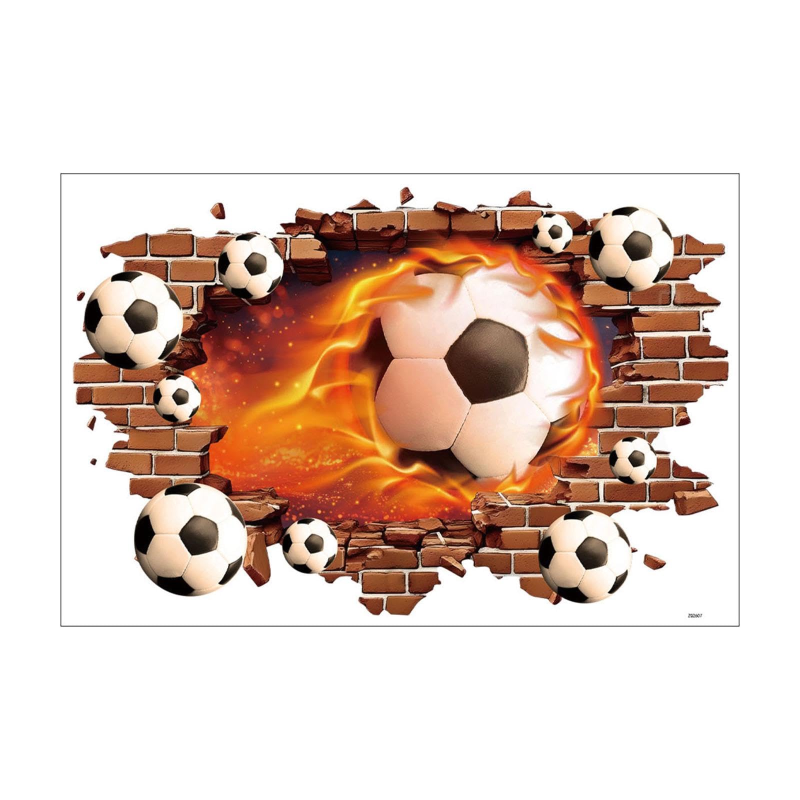 Amazon｜Fenteer サッカー ウォールステッカー 剥がせる サッカー 壁画