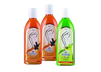 2 Nasreena Shikakai Shampoo + 1 Amla Shampoo Combo Offer