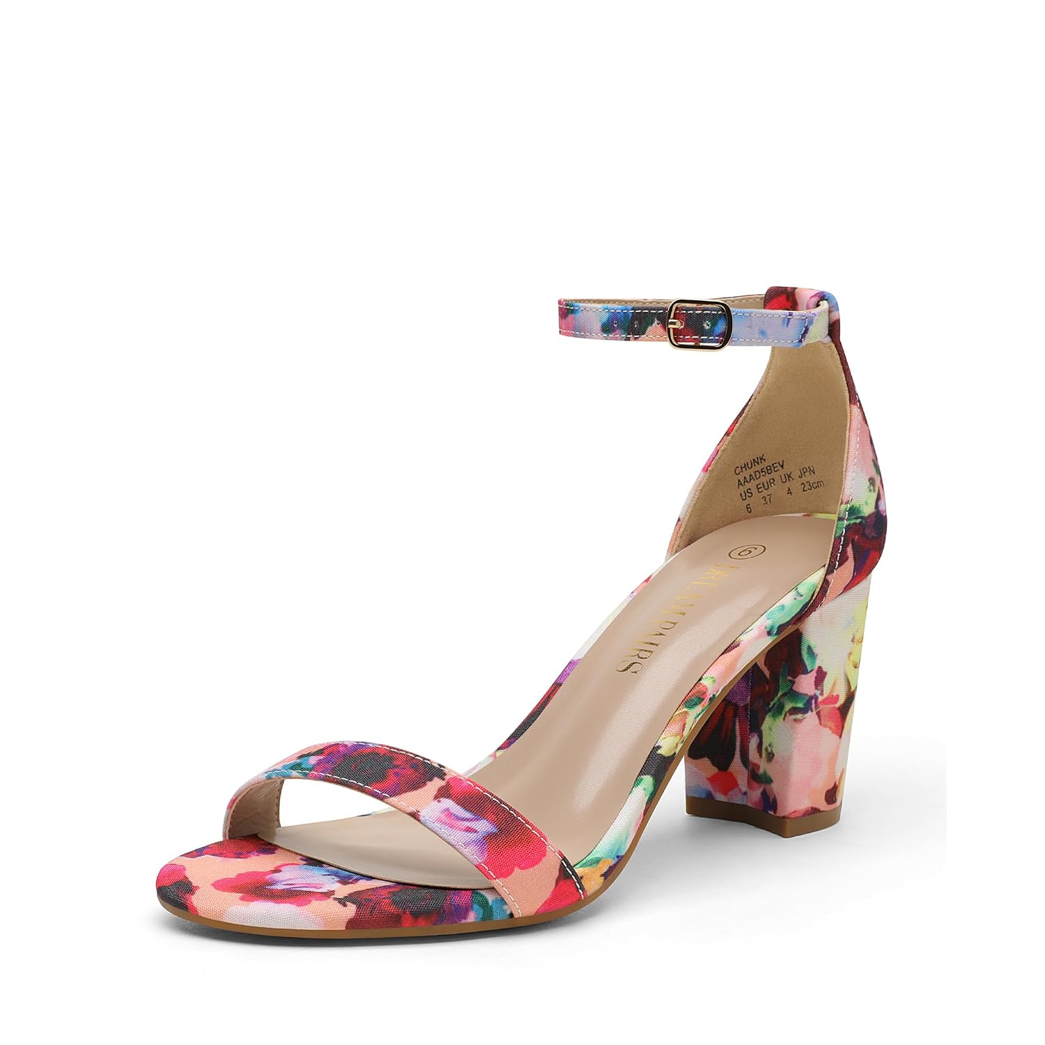 DREAM PAIRS Women's Chunk Floral Low Heel Pump Sandals - 9.5 M US - Review, Price and Buying Guide