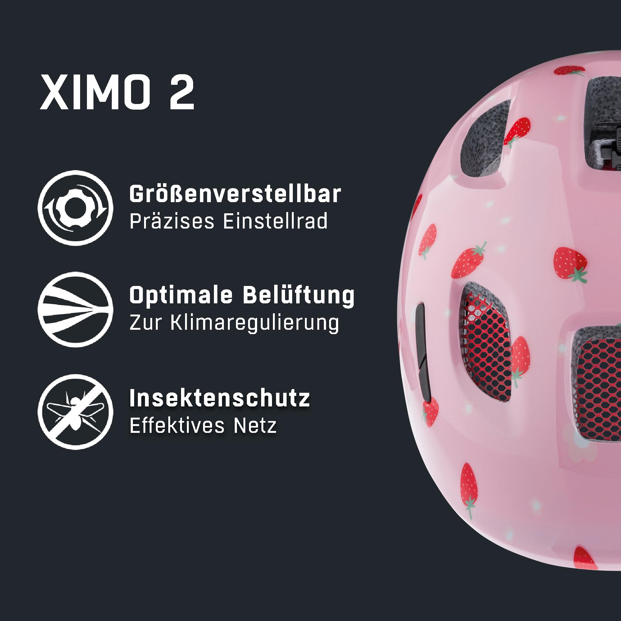 ALPINA Ximo 2 - Leichter, Sicherer und Bruchfester Fahrradhelm, mit optionalen LED-Licht, Für Kinder - 2