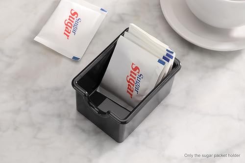 Miniatura 3 de New Star Foodservice 22643 - Soporte de plástico para paquetes de azúcar, marrón, juego de 24