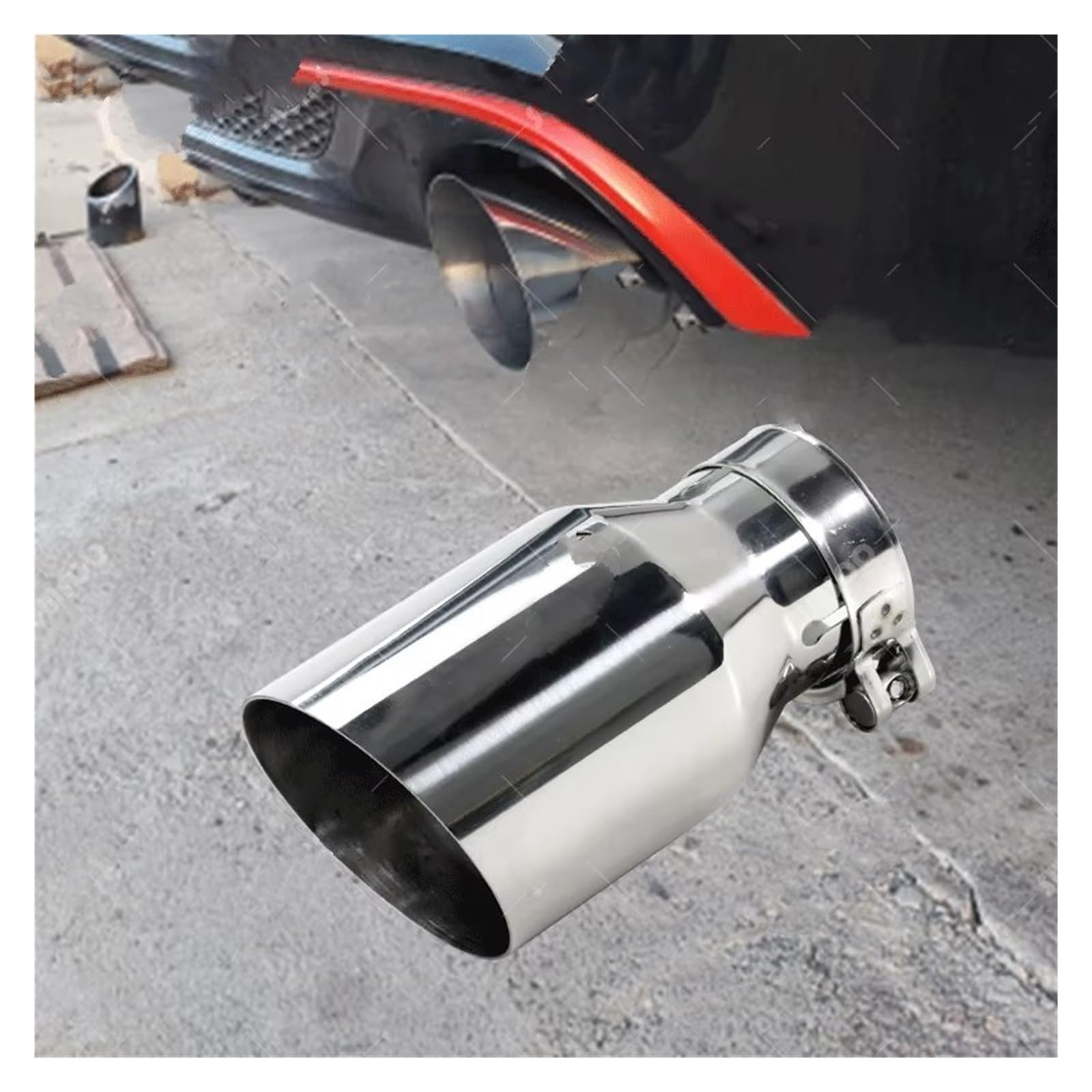 Tubo Scarico Auto Tubo Scarico Universale Per Auto Acciaio Inossidabile 2 Pezzi