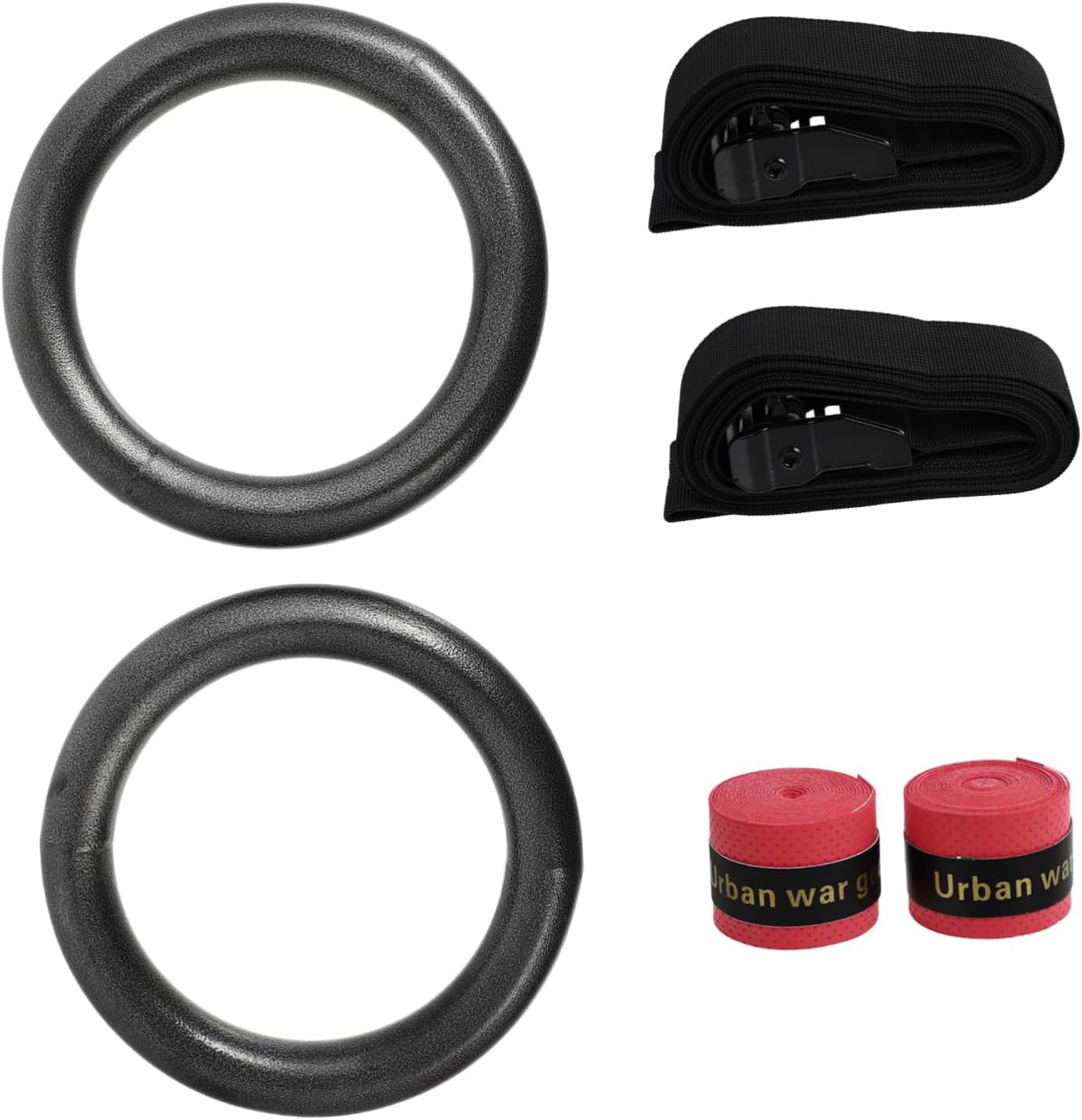 Set 2 Anillas Gimnasia Ajustables para Fitness miniatura 1