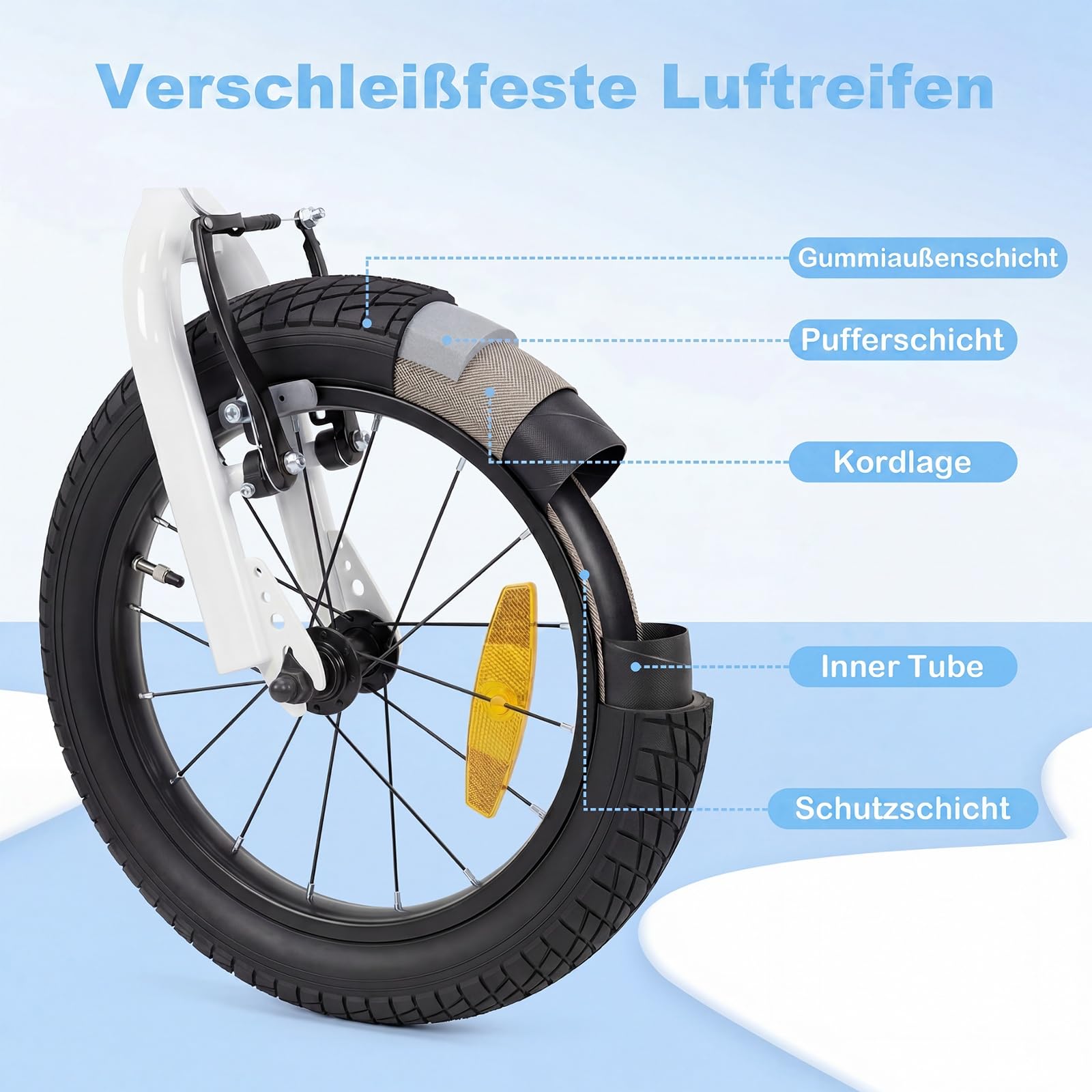 COSTWAY Kinderfahrrad mit Korb, 14/16 Zoll Fahrrad mit höhenverstellbarem Sattel & Lenker, Kinderrad mit Klingel, Schutzblech & Stützrädern für 3-7 Jahren Jungen & Mädchen