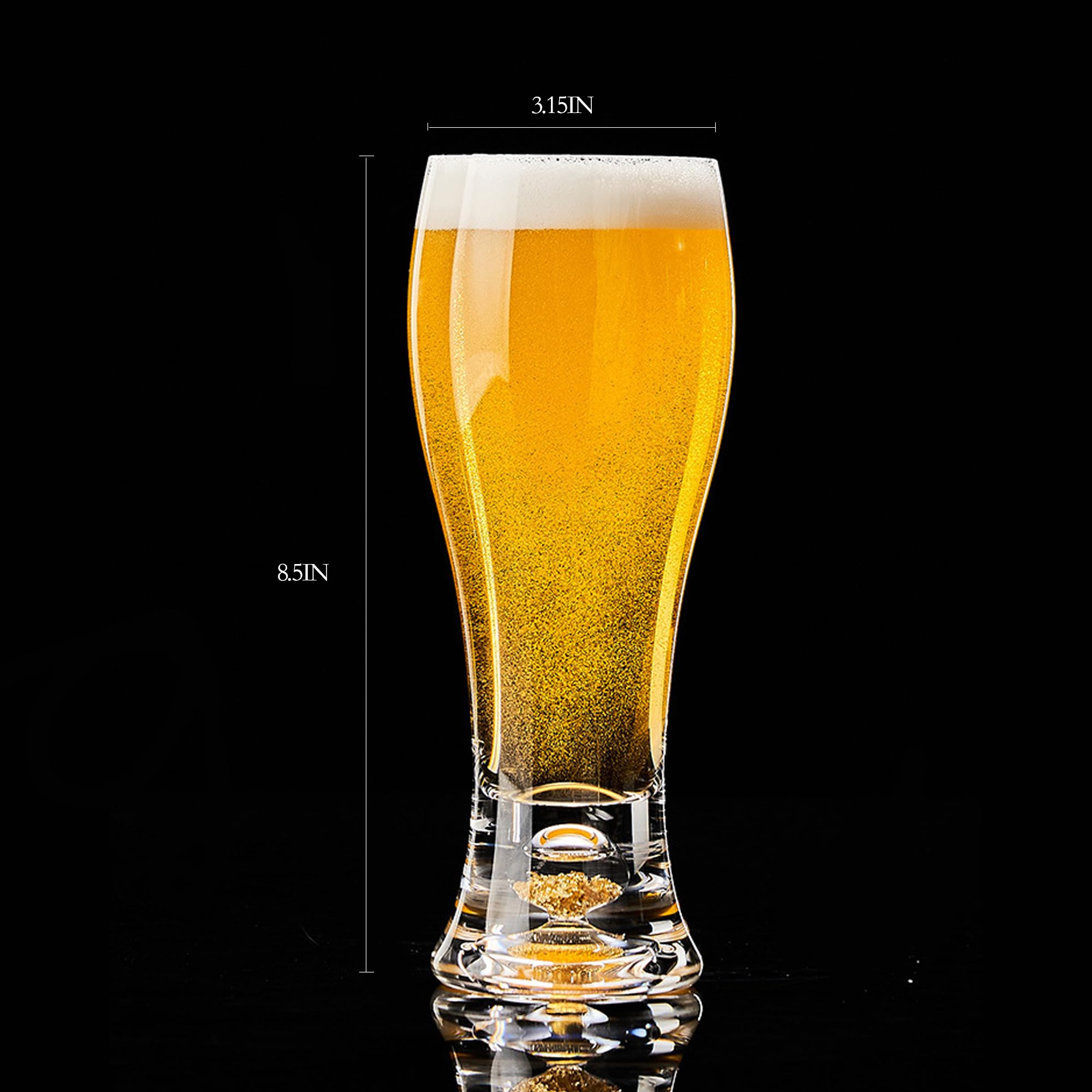 Amazon.com | XIJIXI Pilsner Beer Glasses Ultra-Thin Craft Lead
