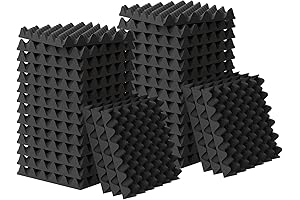 WVOVW 24 Pack 1.5"X12"X12" Soundproofing Foam Padding for Acoustic Treatment