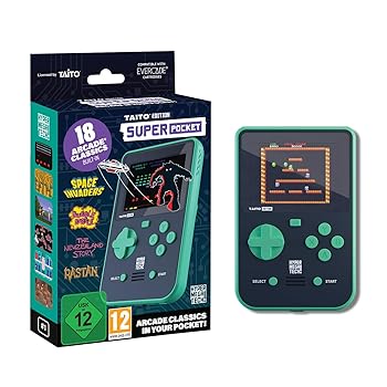 Blaze Taito Super Pocket Green + 18 Arcade Classics Pre-Loaded
