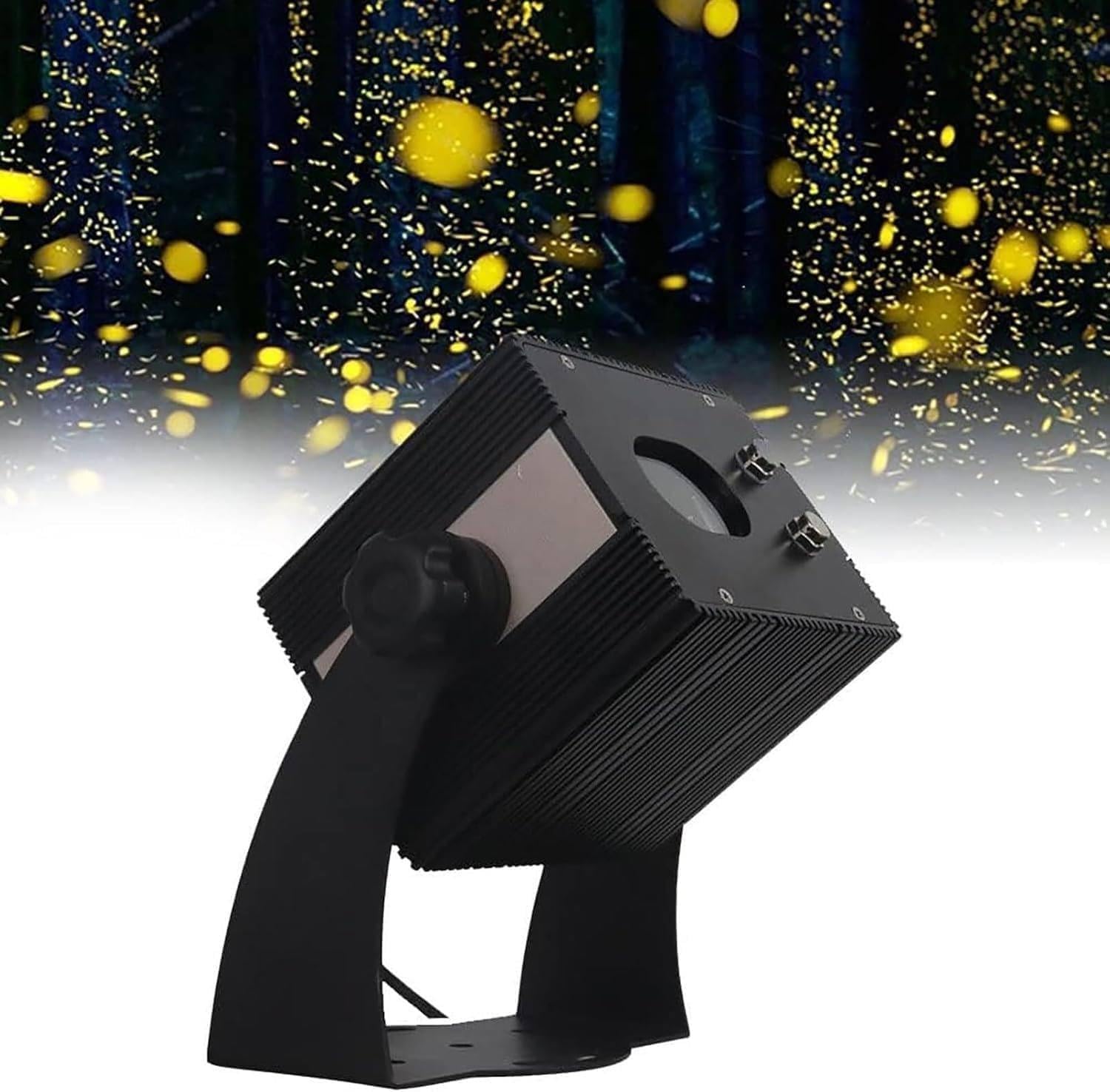 Projecteur De Lucioles Dynamique 1500 MW, étanche, Vitesse De Rotation Réglable, Idéal pour Les Fêtes, Les Festivals Et Les Décorations De Noël. Yellow