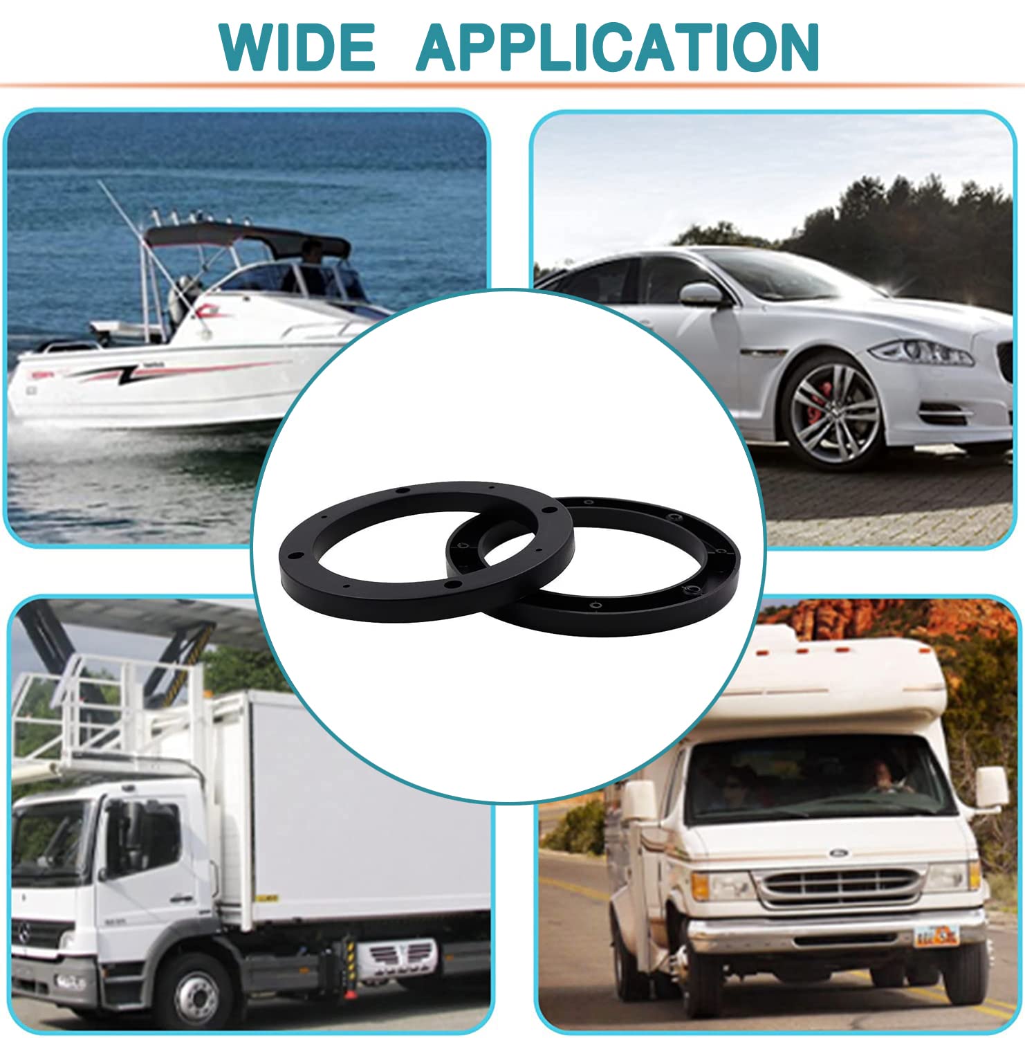 Lot De 2 Entretoises Universelles En ABS Pour Haut-parleur Stéréo De Voiture, 12,7 Cm De Profondeur