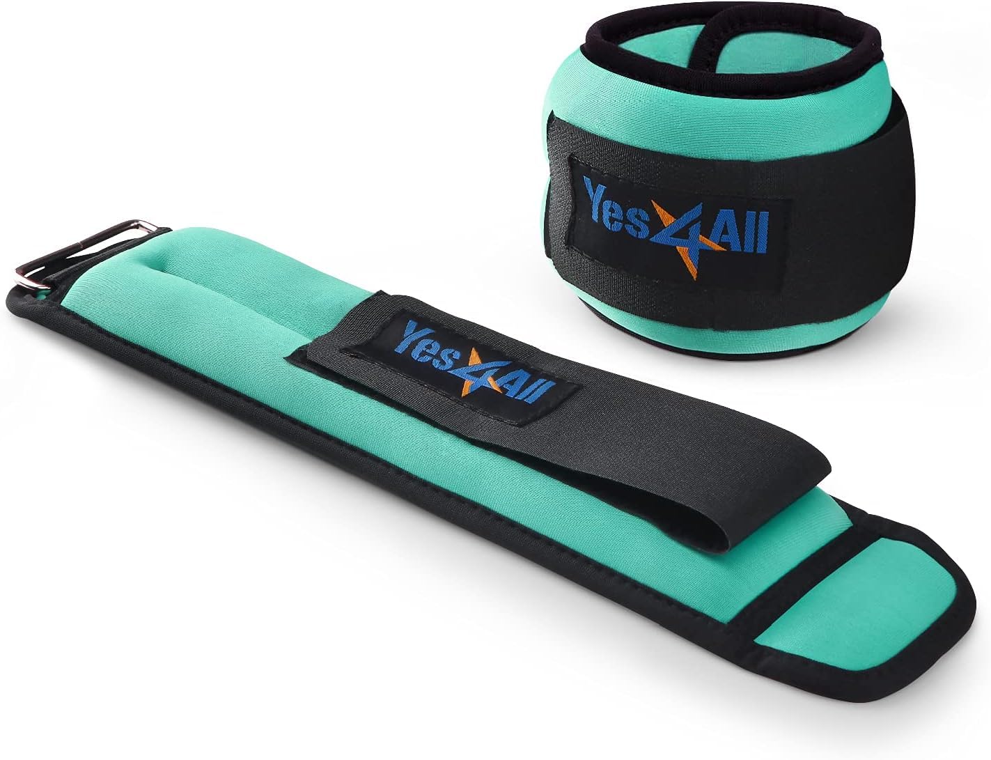 Yes4All Peso Caviglia in neoprene (0,9 kg - 4,5 kg) - Pesi unisex per la caviglia per camminare, arrampicarsi e fare ginnastica
