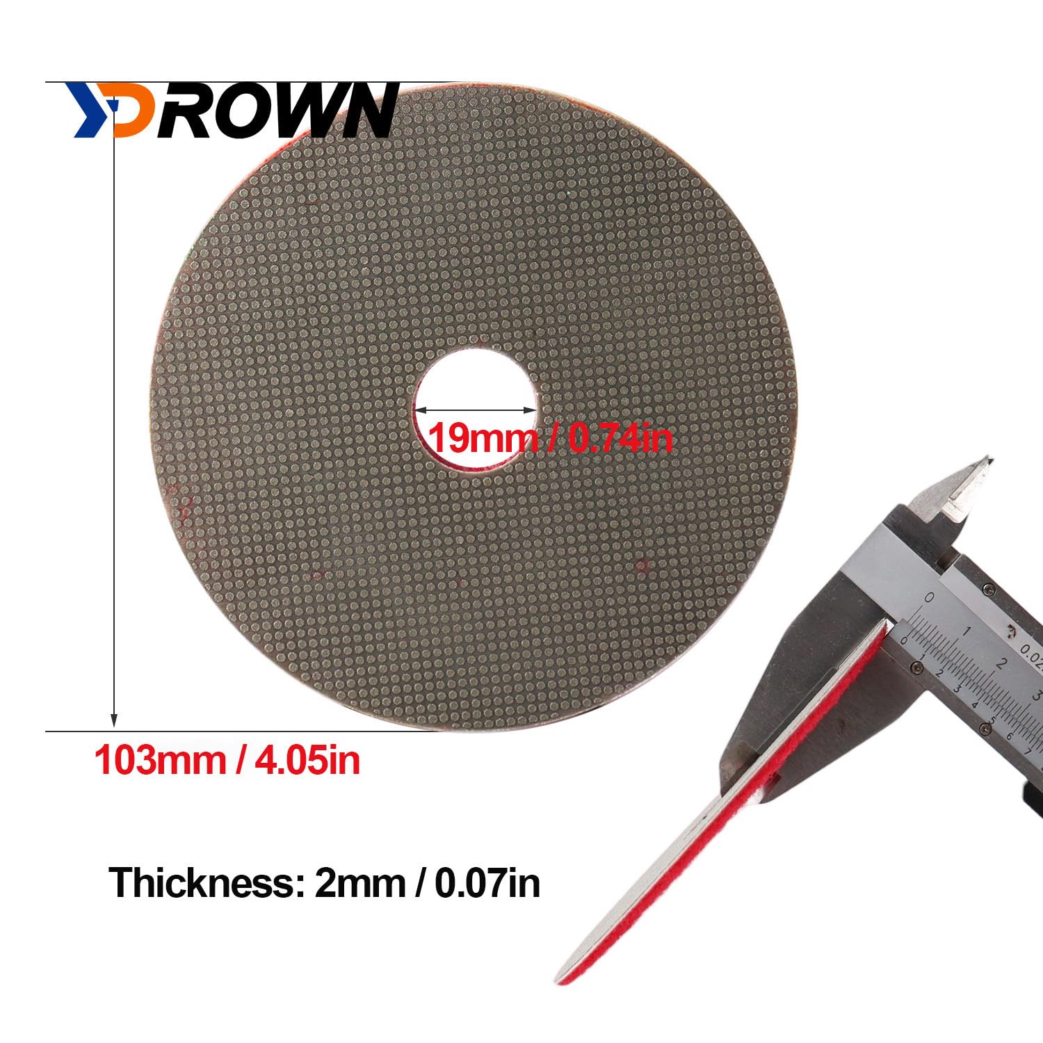 4 Inch Electroplated Diamond Grinding/Polishing Pads Sanding Granite Concrete Glass Metal Stone Grinding Disc(grit 60/120/200/400-4pcs)