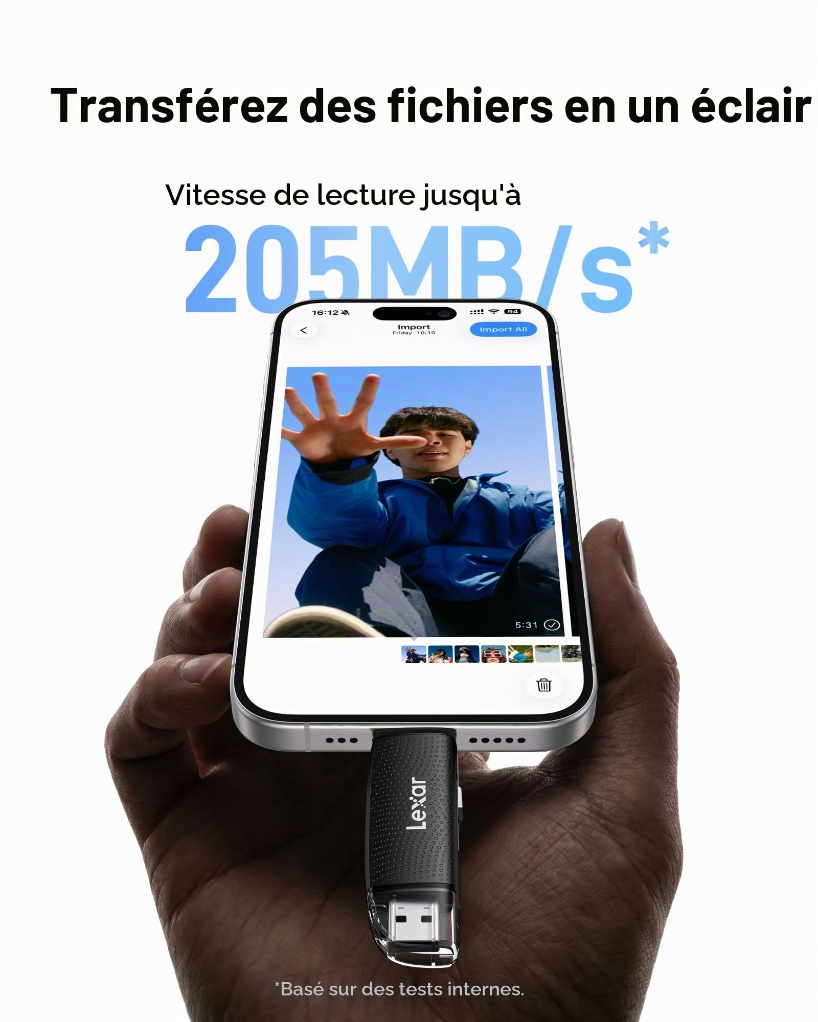 Lexar Silver Carte Micro SD 128 Go, jusqu'à 205 Mo/s en Lecture | Microsdxc Carte TF, 100 Mo/s en écriture, Carte Mémoire Micro SD+ Adaptateur, A2, U3, Classe 10, V30, Full HD et 4K UHD Video