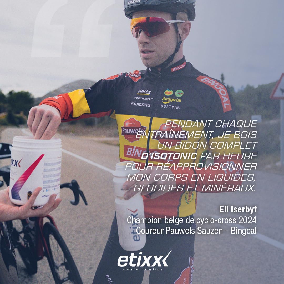 Etixx Isotonic - Boisson Isotonique Citron, 2000g - Hydratation et Énergie Rapide, Pour Endurance et Récupération