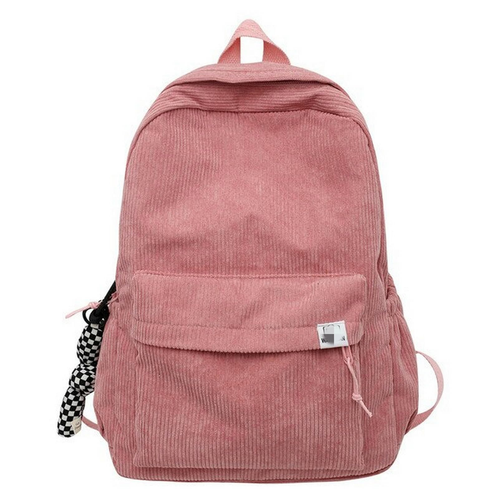 TEidea Schulrucksack Cord -Rucksäcke: Solid Cotton School -Taschen Für Mädchen Im Teenageralter, Ideal Für Einfache Freizeit Oder Reisen, Weiche Taschen Im Winter, Weiche Schläfen-Schwarz