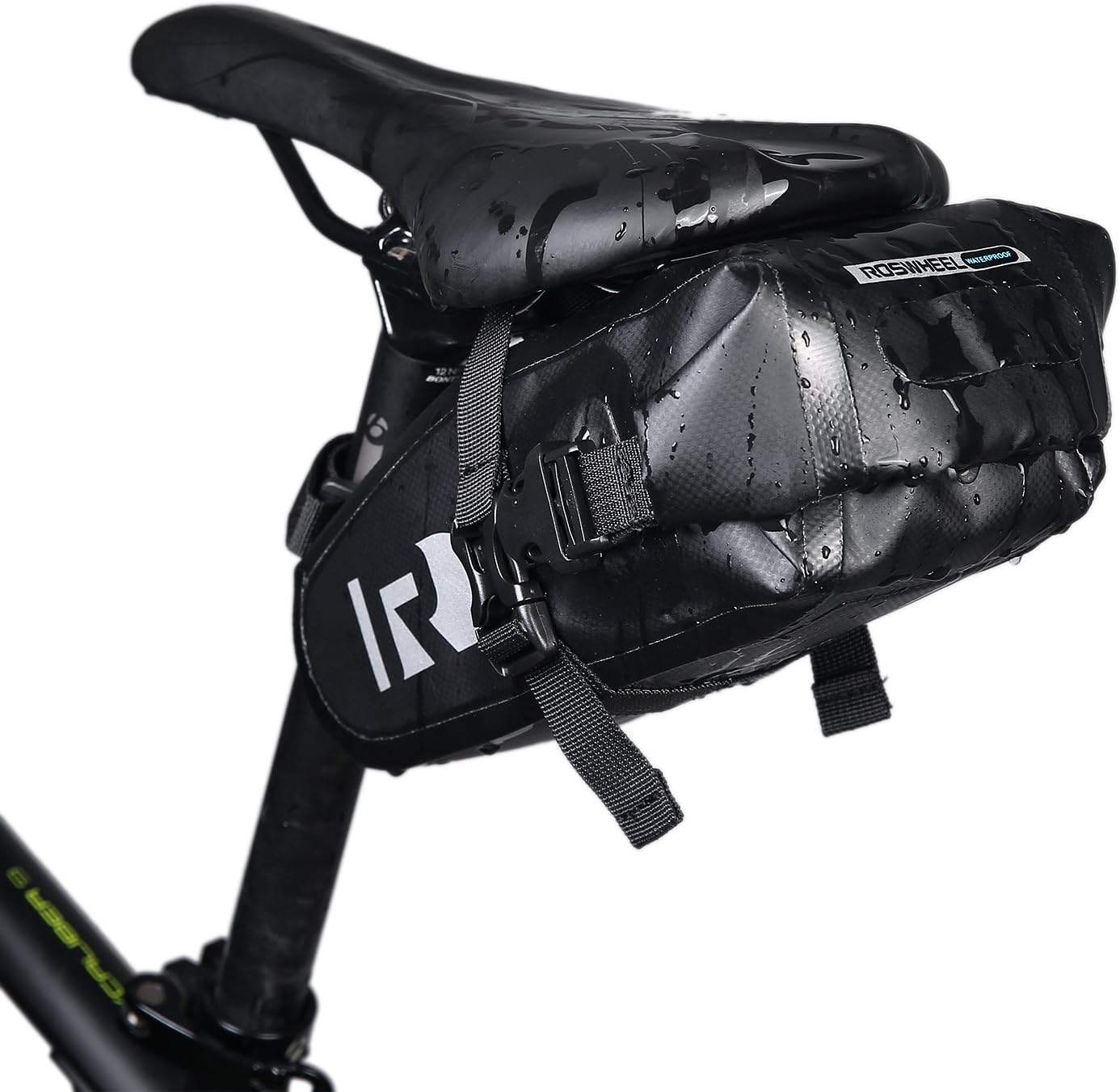 DCCN Waterproof Bicycle Saddle Bag Seat Pack Black