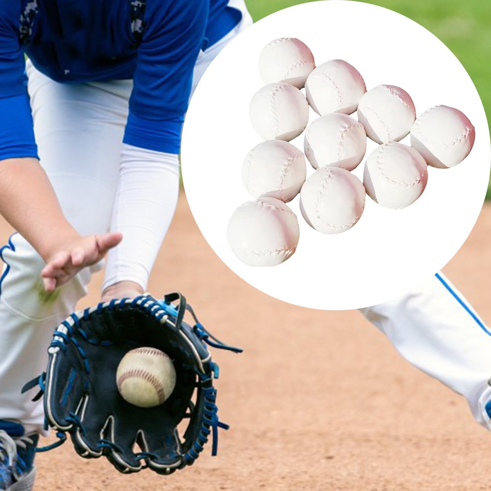 Oshhni 10 Stücke Baseballs Softball Erwachsene, die Innen- oder Außentrainingsbälle fangen.